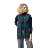 100% Brushed Merino Wool Scarf - Blackwatch Tartan Plaid, 12