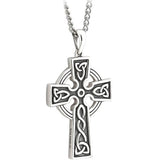 925 Sterling Silver Celtic Cross Necklace for Men (24