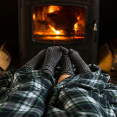 100% Irish Wool Plaid Throw Blanket, Made in Ireland, 54