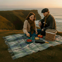 Irish Wool Throw Blanket – 100% Lambswool (72