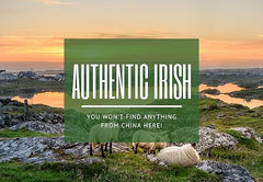 Irish Sterling Silver Harp Pendant Necklace for Women (18