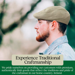 Linen Flat Cap Exclusive Lightweight Breathable Natural Irish Linen