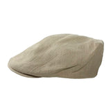 Linen Flat Cap Exclusive Lightweight Breathable Natural Irish Linen