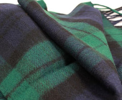100% Wool Irish Plaid Scarf for Men and Women - 12