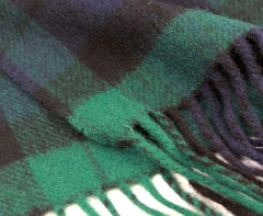 100% Wool Irish Plaid Scarf for Men and Women - 12