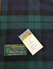 100% Wool Irish Plaid Scarf for Men and Women - 12