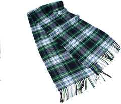 100% Wool Irish Plaid Scarf for Men and Women - 12