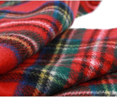 100% Wool Irish Plaid Scarf for Men and Women - 12