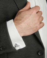 Elegant Trinity Knot Cufflinks: Irish Style for Suit and Tie - Made in Ireland