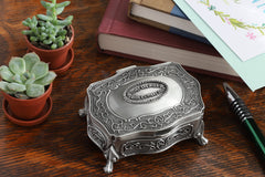 Celtic Pewter Jewelry Box: Timeless Irish Blessing
