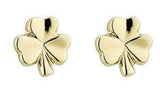 Gold-Plated Small Shamrock Earrings: Embrace the Luck of the Irish!