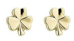 Gold-Plated Small Shamrock Earrings: Embrace the Luck of the Irish!
