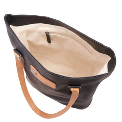 Italian Leather Shoulder Tote Bag, Celtic Embossed Handbag, Handcrafted in Ireland