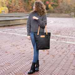 Italian Leather Shoulder Tote Bag, Celtic Embossed Handbag, Handcrafted in Ireland