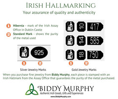 Irish Symbols Sterling Silver Necklace: Heart, Shamrocks & Claddagh