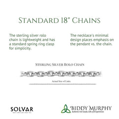 Stunning Sterling Silver Irish Claddagh Celtic Cross Necklace