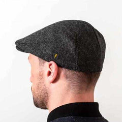 Contemporary Curved Peak Scally Cap Woven Irish Tweed