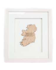 Irish Toast for Luck: Handcrafted Wall Decor