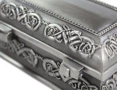 Claddagh Pewter Jewelry Box: Exquisite & Spacious Storage