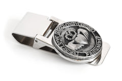 Irish Money Clip Irish Claddagh Money Clip Stainless Steel Hinged Money Clip Made by Our Maker-Partner in Co. Westmeath,