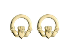 10K Gold Claddagh Stud Earrings: Symbols of Love, Loyalty & Friendship