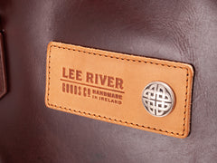 Italian Leather Shoulder Tote Bag, Celtic Embossed Handbag, Handcrafted in Ireland