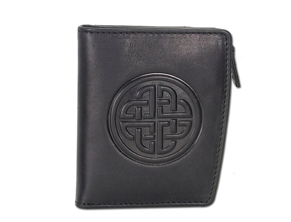 Biddy Murphy Ladies Leather Wallet – Celtic Knot Embossed Full Grain Leather, Handmade In Ireland - View #6