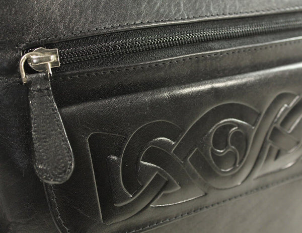 Crossbody Bags Celtic Embossed Leather Irish Made Biddy Murphy