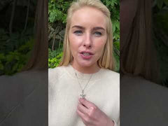 Stunning Sterling Silver Irish Claddagh Celtic Cross Necklace