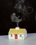 Irish Turf Ceramic Cottage Made in Ireland Irish Turf Candle Irish Croft House Ceramic Cottage Burner with 12 Peat Logs Irish Peat Briquettes Made by Our Maker-Partner in Co. Tipperary