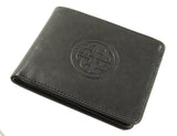 Irish Leather Wallet Bifold Wallet Design With Embossed Celtic Knot Crafted by Our Maker-Partner in Co. Cork,