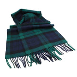 100% Wool Irish Plaid Scarf for Men and Women - 12