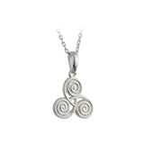Irish Triple Spiral Necklace – Sterling Silver Pendant with Historical Significance