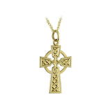 Gold Cross Necklace Small Cross Necklace Celtic Cross For Everyday Wear 18