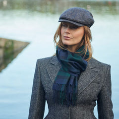 100% Brushed Merino Wool Scarf - Blackwatch Tartan Plaid, 12