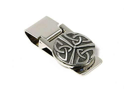 Irish Trinity Knot Money Clip: Durable Stainless Steel & Pewter