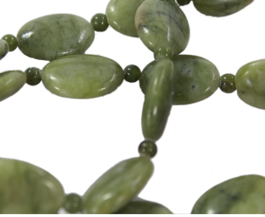 Connemara Marble Necklace Oval Beads Irish Made
