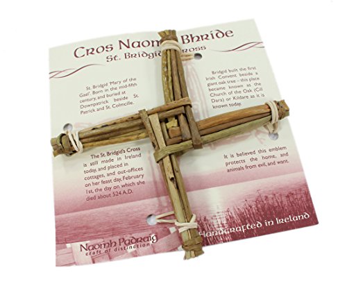 St. Brigid Cross Small Wall Hanging 6” x 6” x ¾”  - Handmade in Ireland