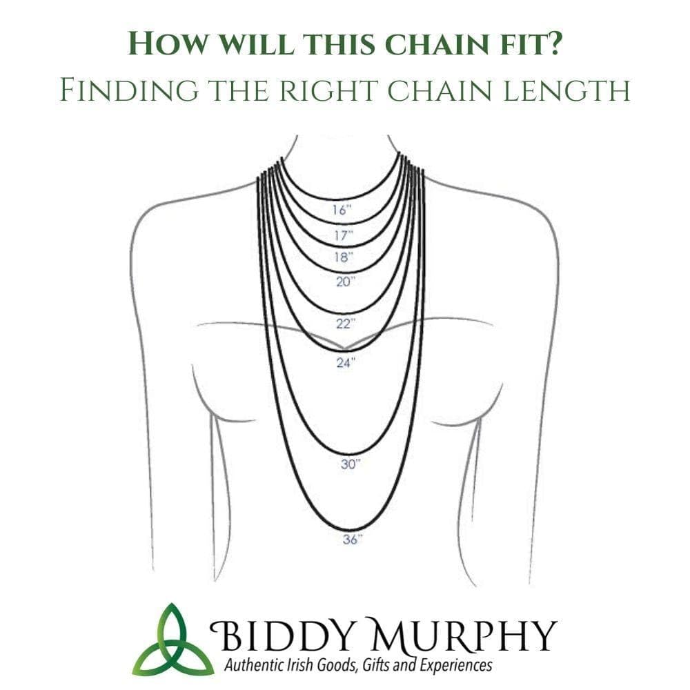 Men's Double-Sided Sterling Silver Celtic Cross Necklace