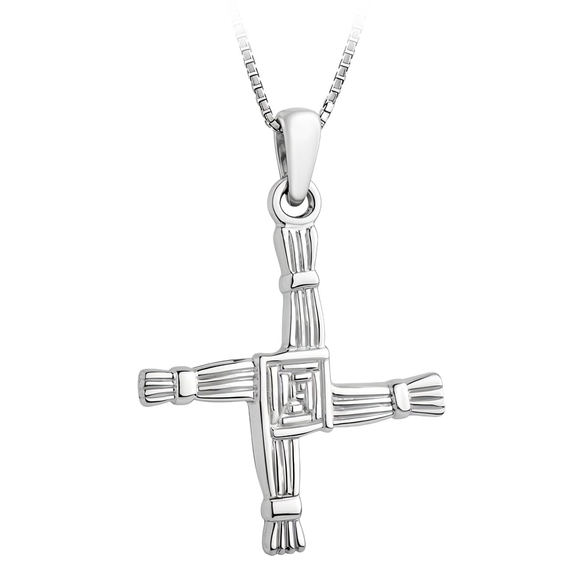 Sterling Silver Brigid Cross Necklace for Protection