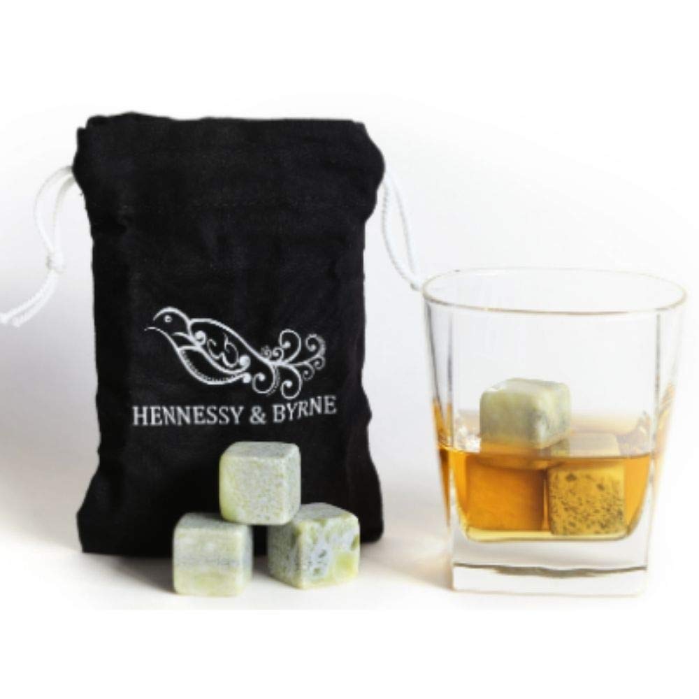 Irish Connemara Marble Whiskey Stones Gift Set - Handcrafted in Ireland