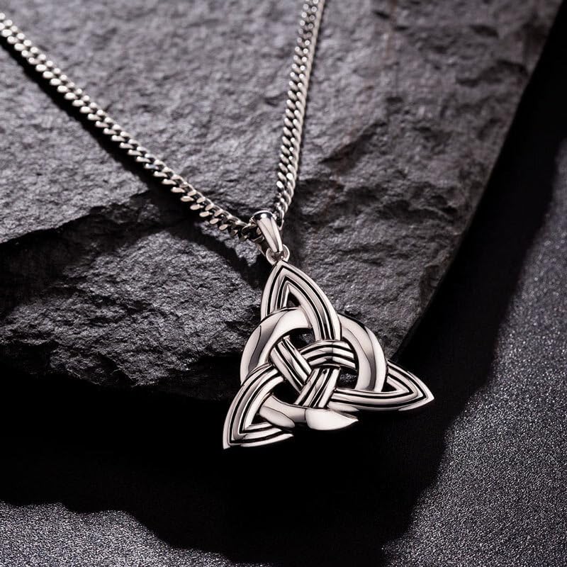 Sterling Silver Trinity Knot Necklace: Symbol of Enduring Love