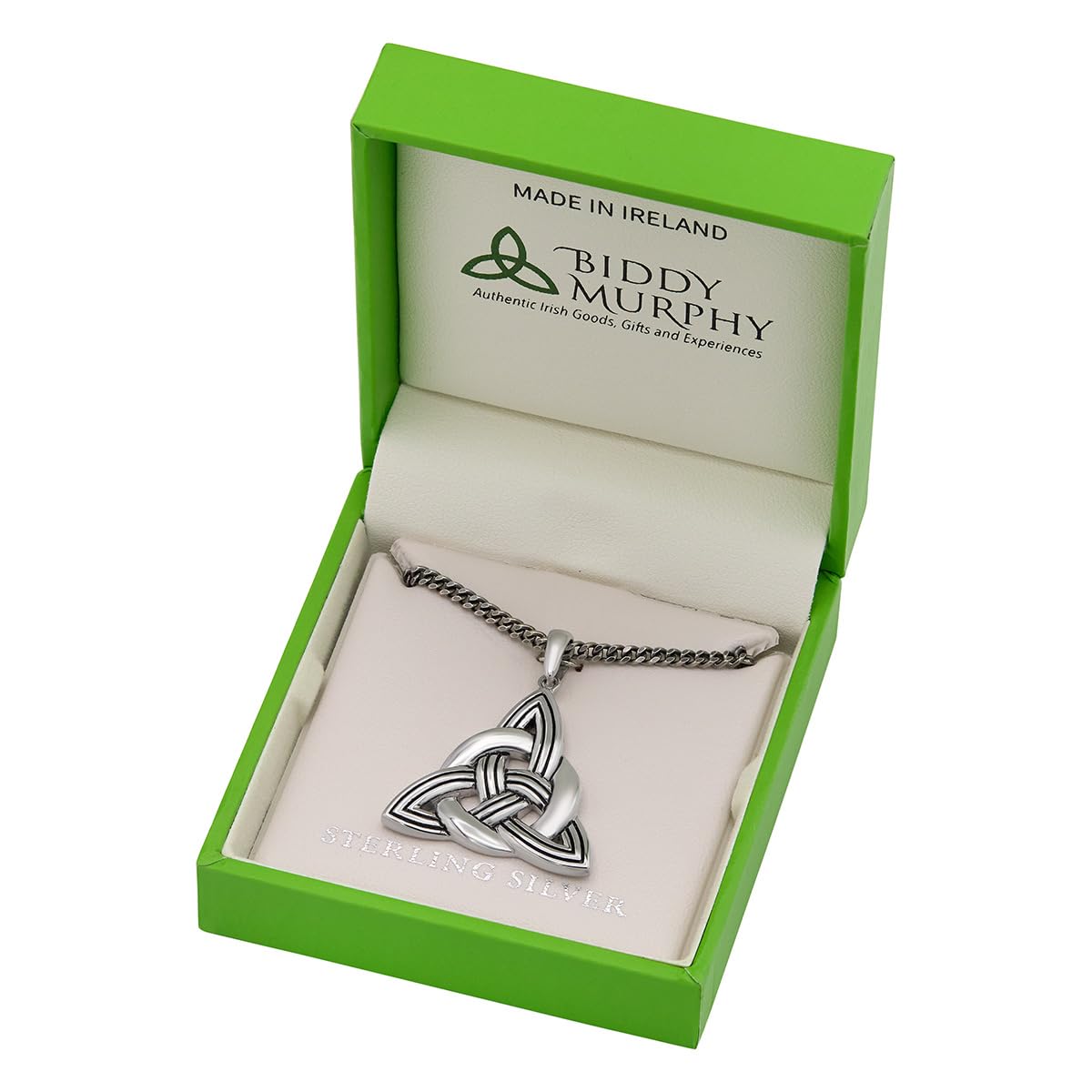 Sterling Silver Trinity Knot Necklace: Symbol of Enduring Love