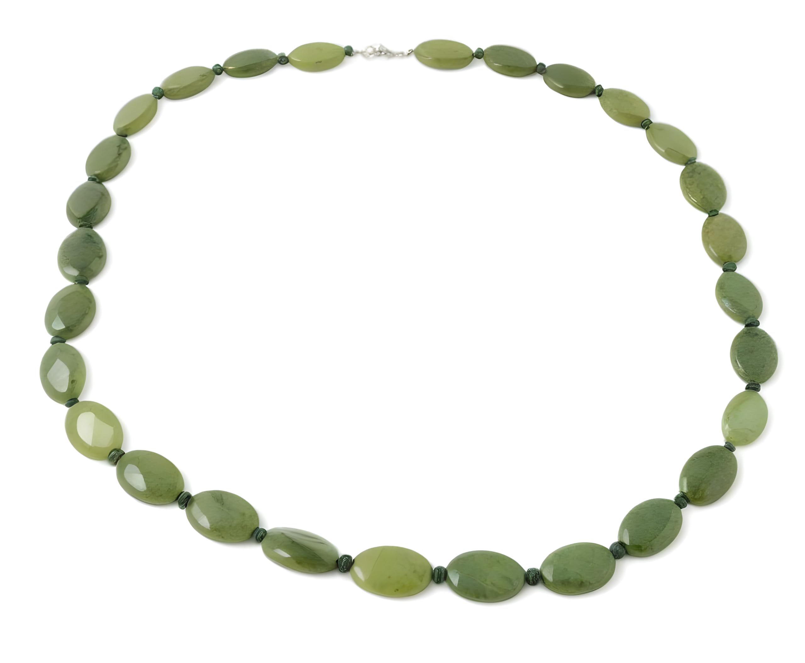 Connemara Marble Necklace Oval Beads Irish Made