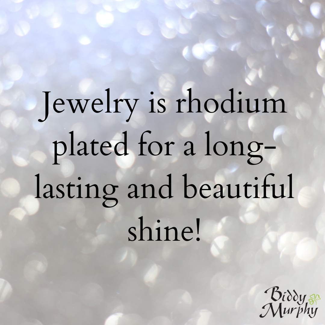 Rhodium-Plated Claddagh Drop Earrings with Sparkling Green Crystals