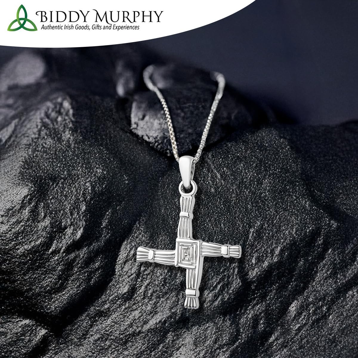 Sterling Silver Brigid Cross Necklace for Protection