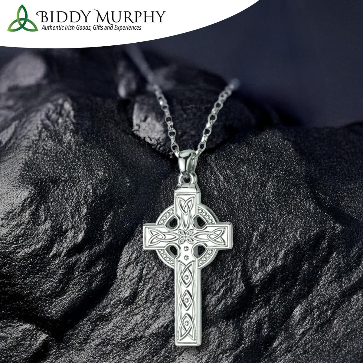 Celtic Cross Necklace Silver 20