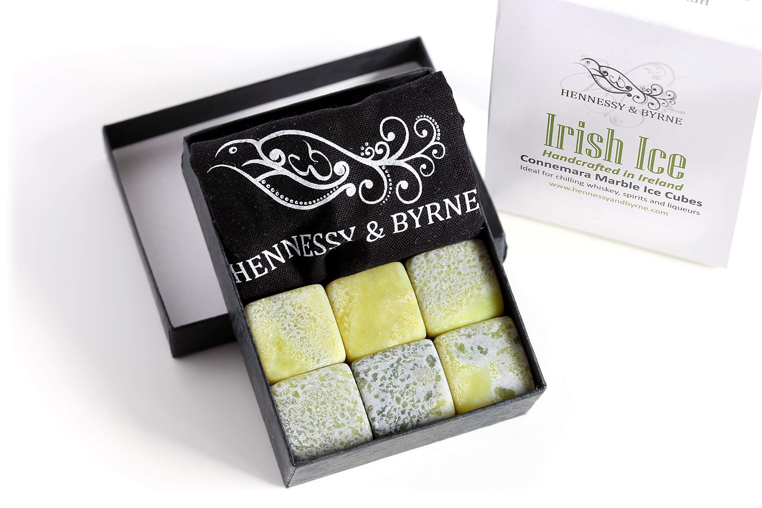 Irish Connemara Marble Whiskey Stones Gift Set - Handcrafted in Ireland