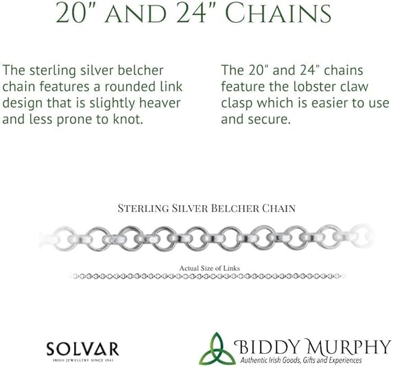 925 Sterling Silver Celtic Cross Necklace for Men (24" Long Chain, 1-1/4" x 5/6" Crucifix Pendant) - Traditional Irish Jewelry