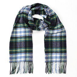 100% Irish Wool Scarf - Dress Gordon Tartan Plaid, 12" x 60", Made in Ireland